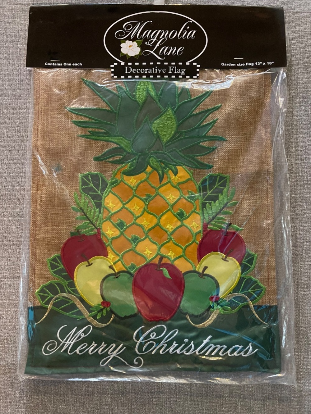Lot of 3 NEW Double Sided Pineapple Garden Flags - Picture 2 of 9